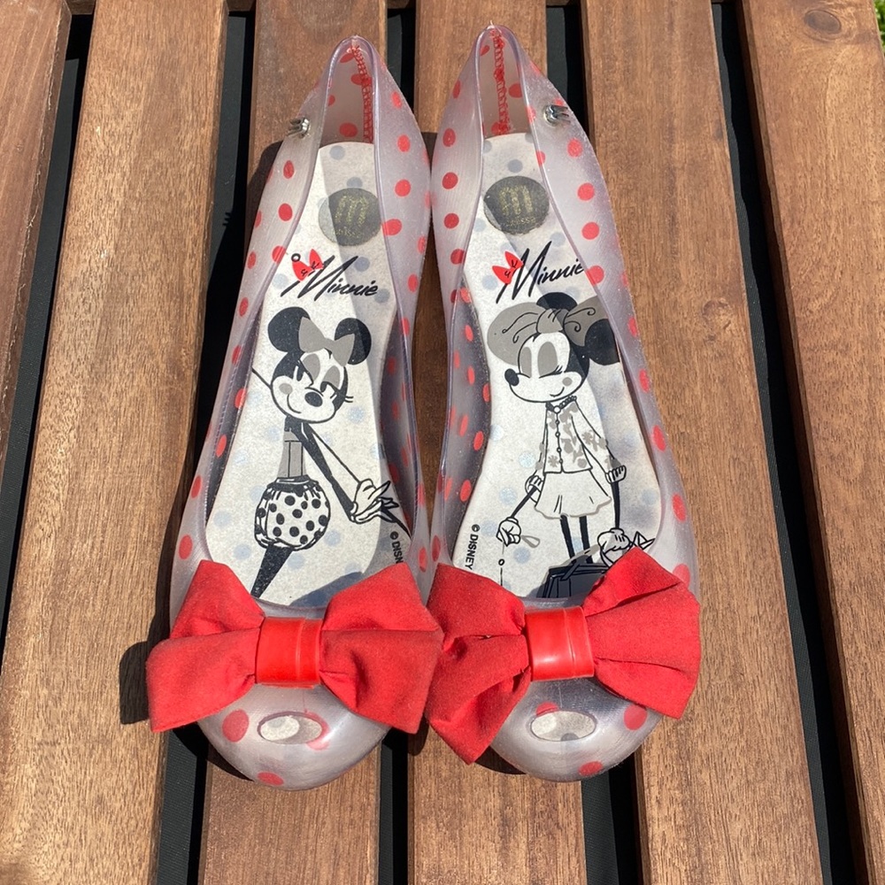Melissa LTD Ultragirl Minnie Jelly Flats Size US 8